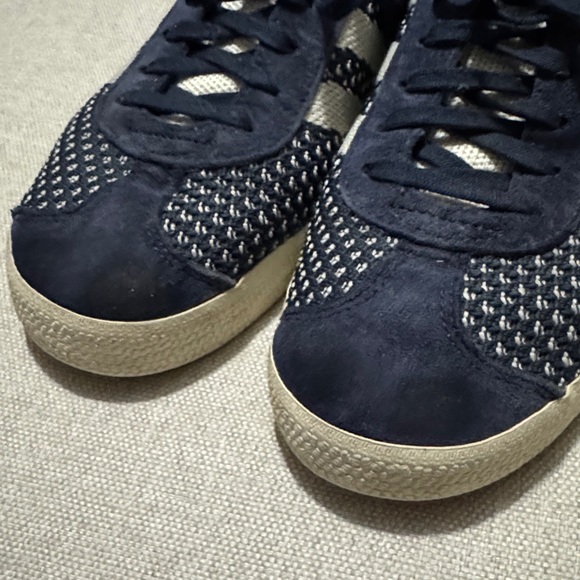 Adidas Gazelle Primeknit Sneaker-Mens 7.5-Blue/White-GUC - Picture 7 of 16